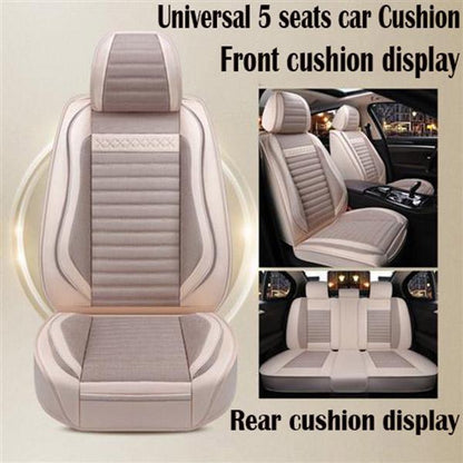 5 seats Universal car seat cover Waterproof Car Seat Cover Universal Leather 5 set Auto Seat Cushion