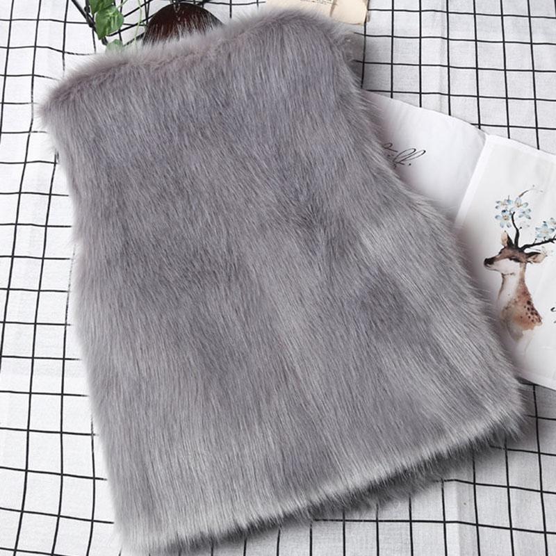 Autumn and Winter Short Fur Vest Imitation Fox Fur Thick Warm Vest Fashion All-match Female Jacket