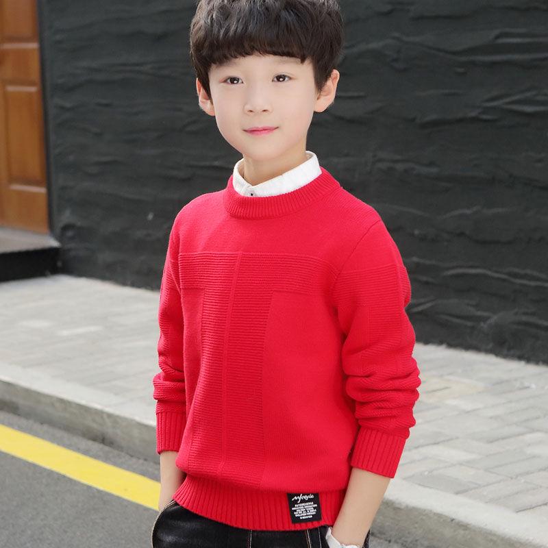 Boy Sweaters Children's Baby Boy Clothes Kids Winter Sweater Knitted Baby Casual O-Neck Kids Sweater