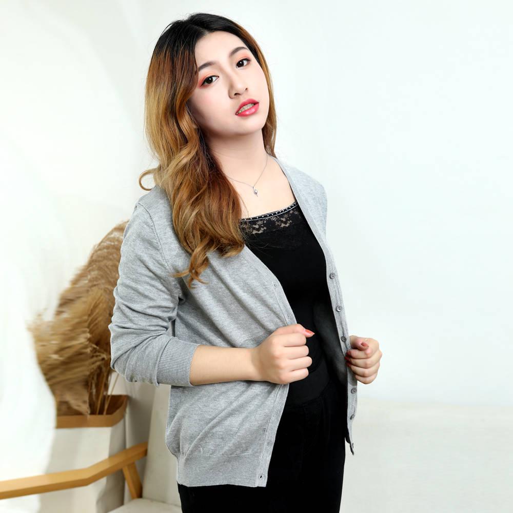 Large size women's knit cardigan coat female loose long sleeve plus fertilizer increase sweater