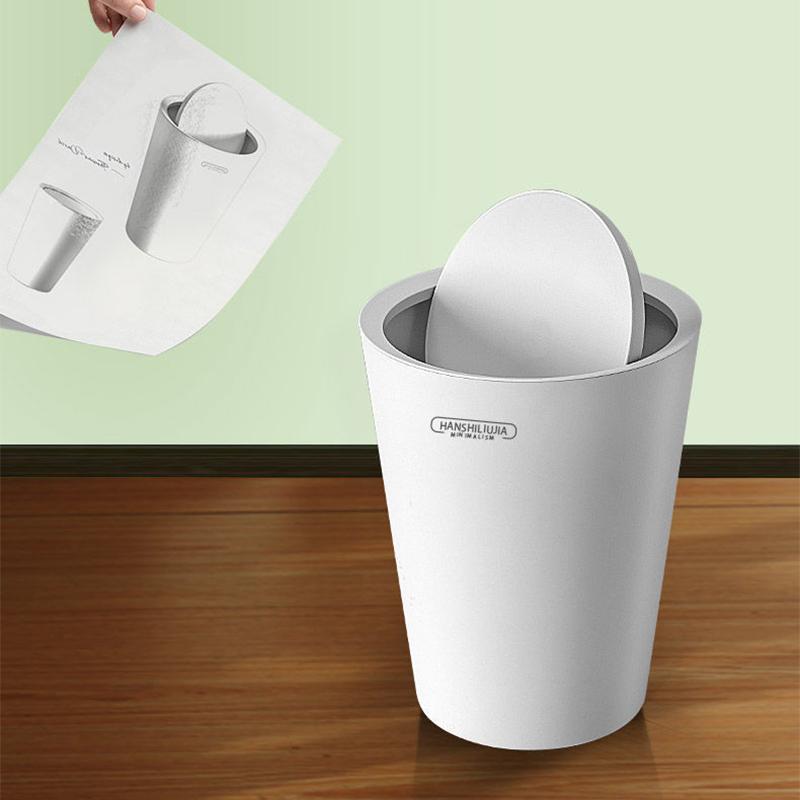 Trash Can Household with Lid Pull Trash Can Toilet Toilet Special Bedroom Net Red Living Room High-end Deodorant