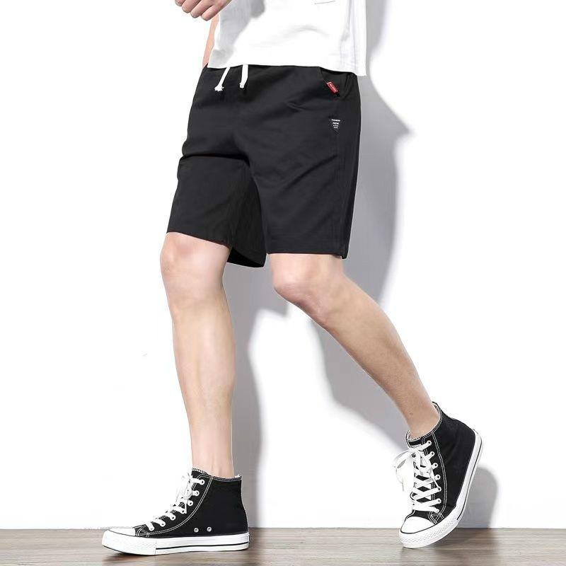 Shorts Men's Solid Color Five-point Pants Loose-fitting Summer 5-point Pants