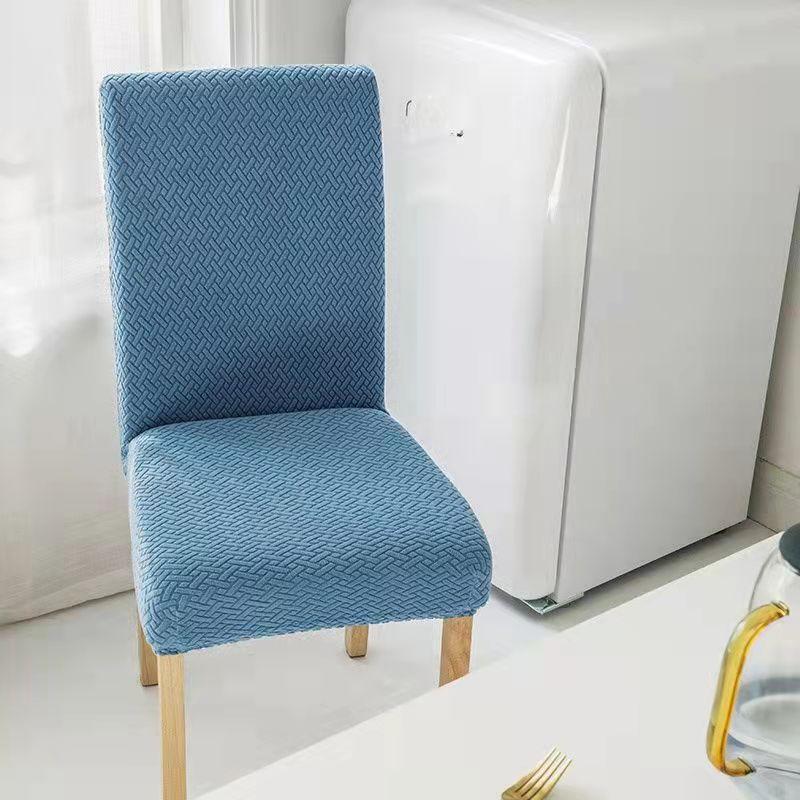 Dining Chair Cover Jacquard Spandex Slipcover Protector Case Stretch for Kitchen Chair Seat Hotel Banquet Elastic