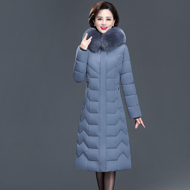 Winter Coat Women's Long Over-the-knee Plus Size Thin Padded Jacket Padded Down Padded Jacket To Keep Warm In Winter