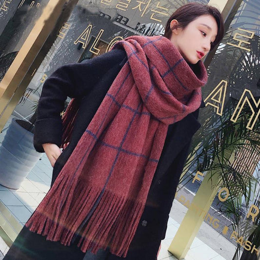 Scarf Women Wrap Solid Women Long Cashmere Head Scarves