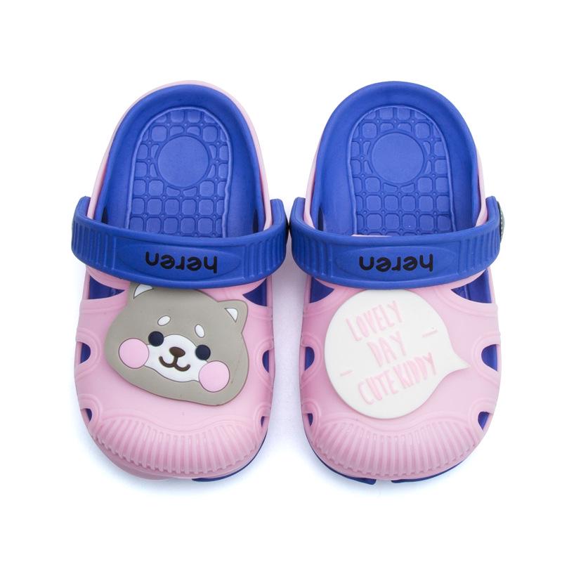 WTEMPO Children's Hole Shoes Summer Cute Cartoon Animal Slippers PVC Baby Non-slip Garden Shoes