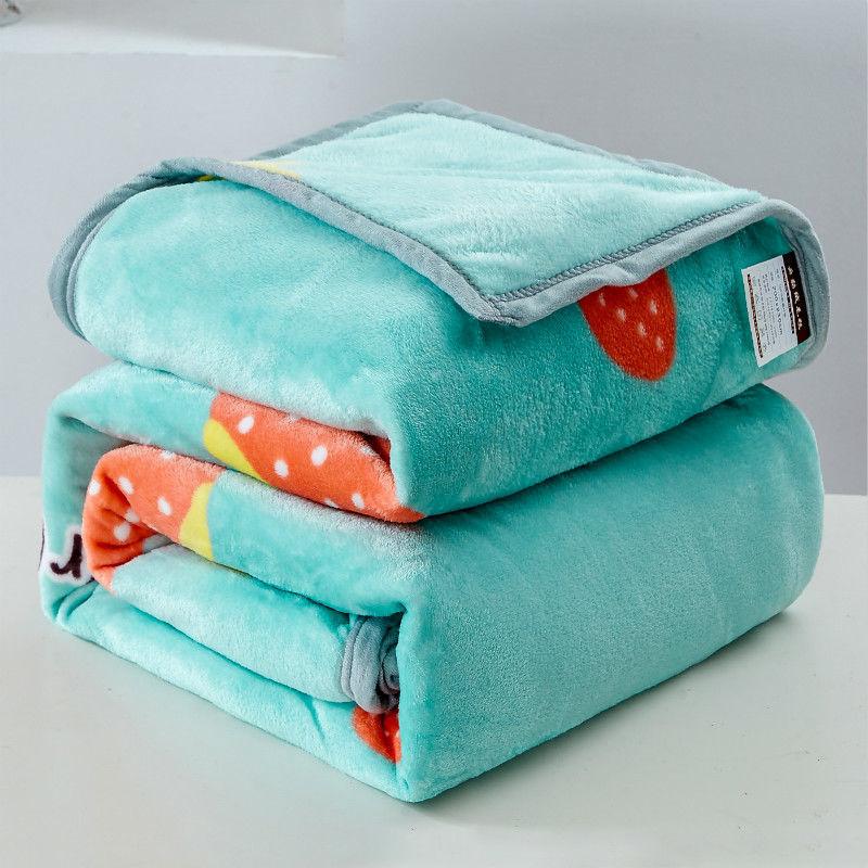 New Super Coral Fleece Blanket Soft Flannel Warmth Solid Warmth Micro Plush Sleeping Blanket Siesta Blanket Bedding