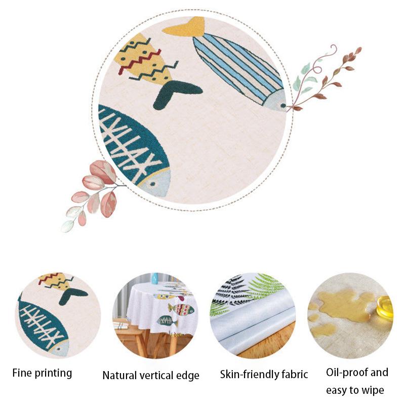 Tablecloth Waterproof and Oil-proof Disposable Pvc Table Mat Desk Cover Cloth Nordic Rectangular Home Coffee Table Cloth Fabric