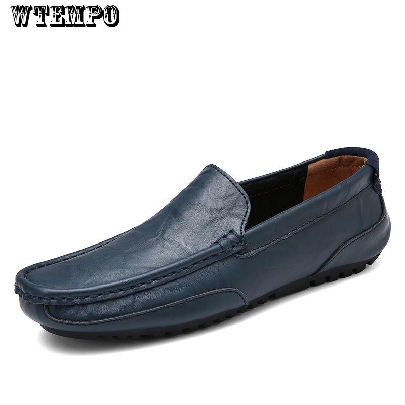 casual summer men shoes Mens Light Comfortable Flat Shoes Loafers leather Footwear sneakers