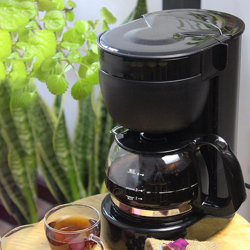 Drip Coffee Machine Filter 600W Kitchen Appliances Dripping Coffee Maker Boiled Tea Powder Milk Keep Warm 6 Cup for Gift Sonifer