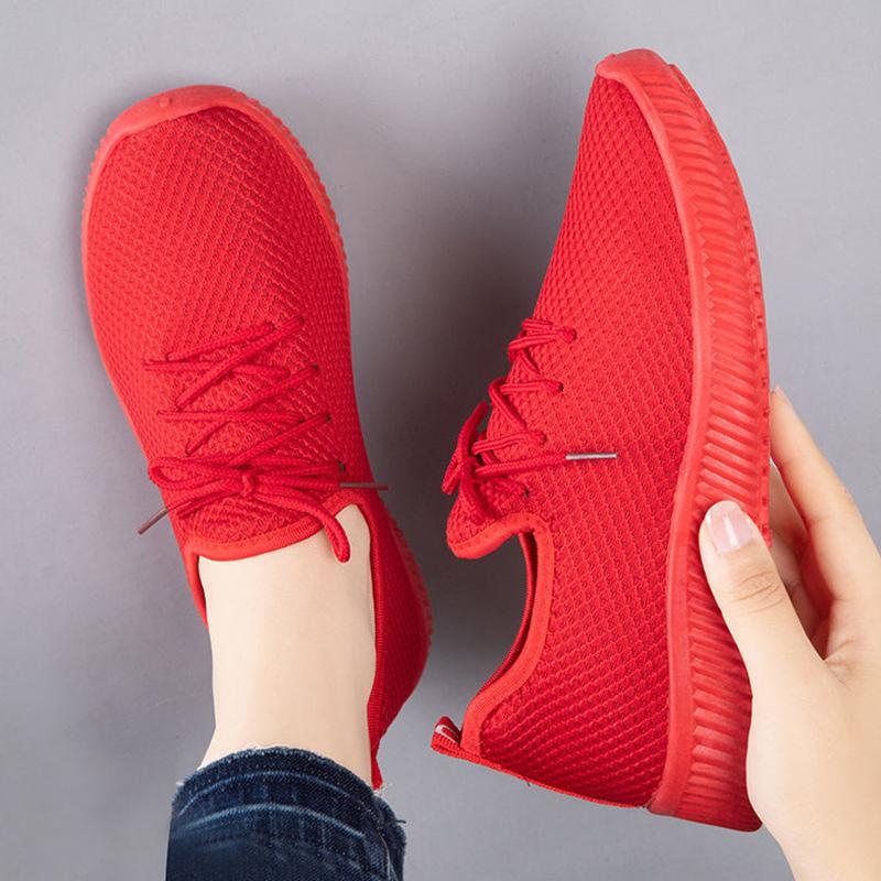 Spring and Summer Women's Shoes Single Shoes Casual Sports Shoes Female Students Fashion Trend Running Breathable Shoes