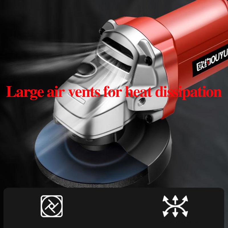 1880W Luxury Multi-function Angle Grinder Set Wired Electric Grinder Handheld Polisher Power Tool