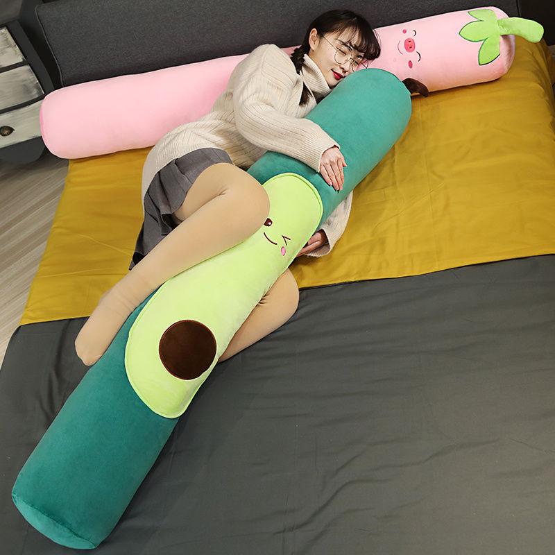 Fruit Long Strip Sleeping Pillow Removable Washable Cylindrical Plush Sleeping Pillow Boys and Girls Bed Office Pillow Sleeping Leg Pillow