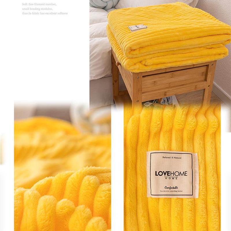 Skin-friendly Flannel Blanket Warm Napping Leisure Blanket Towel Blanket Single Double Summer Thin Blanket