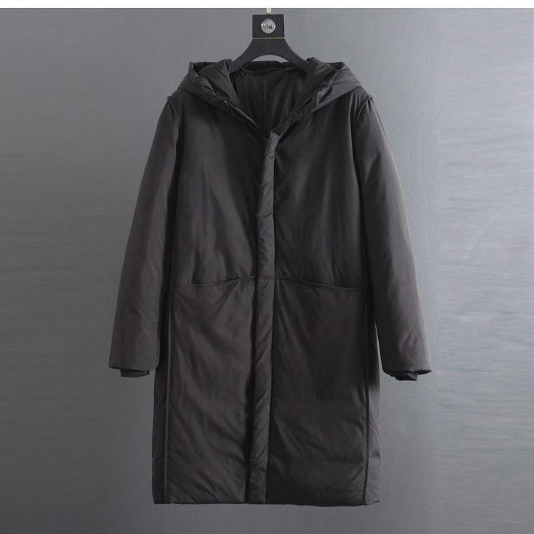 Mid-length Down Jacket Original Single Men's Winter Hooded Padded Jacket Thick Warm and Comfortable Jacket