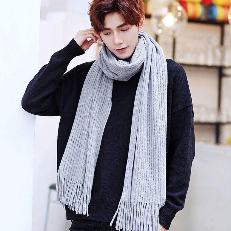 Warm Accessories Women Men Infinity Shawl Knitted Neck Warmer Scarf