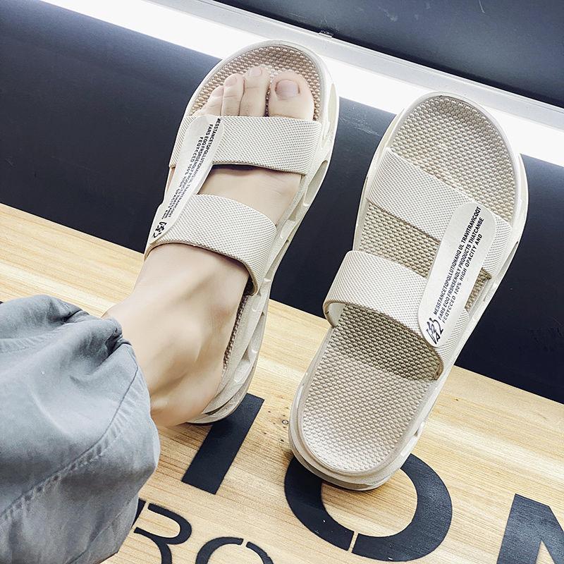 Outer Wear Trendy Personality Men's Slippers Fashion Blogger Beach Sandals Summer Household Non-slip Flip Flop Sandals