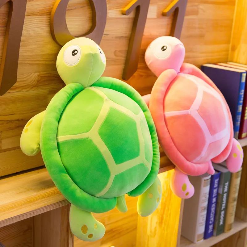 Children's Plush Animal Toys Soft Multicolor Turtle Plush Doll Cute Plush Animal Doll Pillow Boys Girls Birthday Gifts