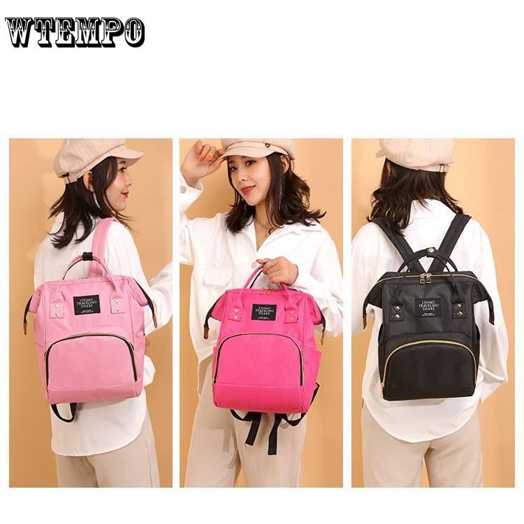 Backpack bag large mummy maternity nappy diaper baby bag travel backpack top zipper closure