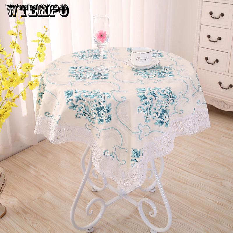 WTEMPO Tablecloth Waterproof and Oil-proof Fabric Cotton and Linen Tablecloth Coffee Table Cloth