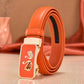 Girls belt leather automatic buckle thin belt leather fashion wild ladies pants belt