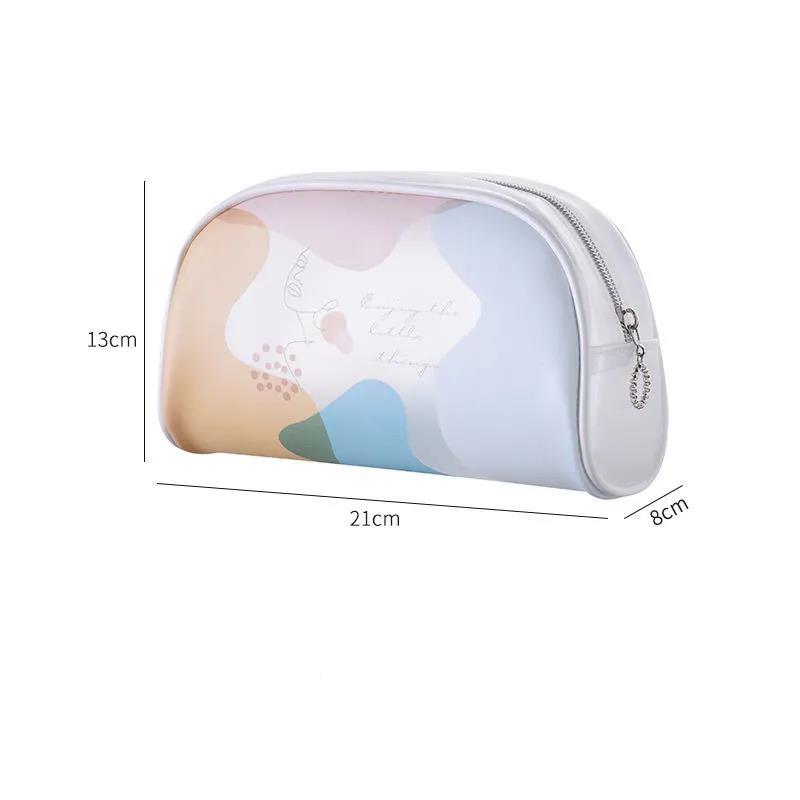 Cosmetic Bag Cute Girl Cosmetic Storage Bag Frosted Transparent PVC Waterproof Cosmetic Bag