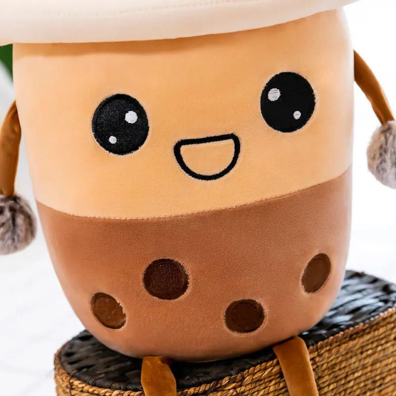 Children's Plush Toys Cute Plush Bedding Doll Lovely Creative Milk Tea Cup Girls Birthday Gift Doll Super Soft Pillow Doll