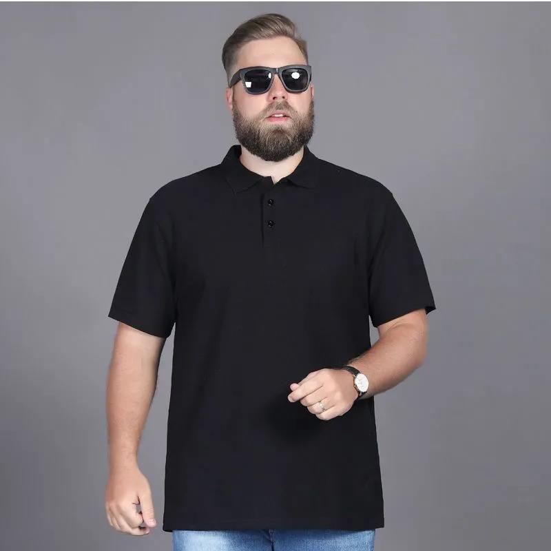 Extra Large Size Dad Ice Silk Mesh Short-sleeved   Shirt Lapel Compassionate Summer Thin Men's Fat Loose T-shirt