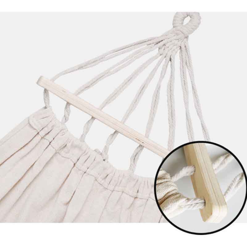 Outdoor Hammock Anti-rollover Thickened Canvas Swing Adult Sleeping Chair Indoor Leisure Camping Beach Hanging Basket