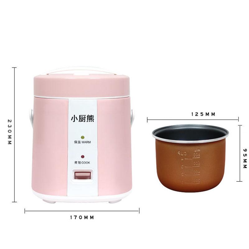 Mini Rice Cooker 1-2 People Cooking Rice Pot Multi-function Home Small Electric Cooker 1.2L Pot