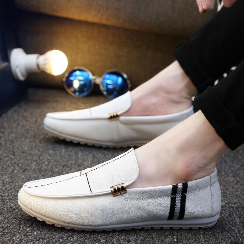 Men Loafers Comfortable Flat Shoes Slip on Leather Driving Shoes Spring Summer Casual Shoes