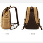 Men's Backpack Multi-layer Canvas High-capacity Casual Retro Student Computer Bag Travel Schoolbag