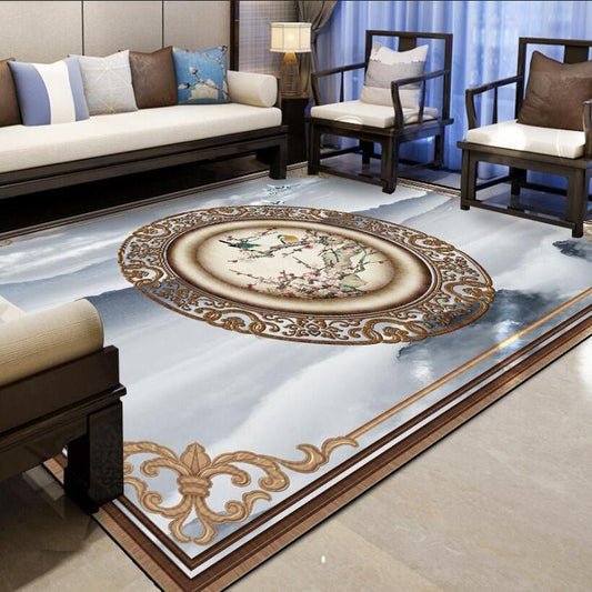 Pastoral Carpet Chinese Living Room Carpets Coffee Table Rugs Blanket Bedroom Bedside Floor Mat