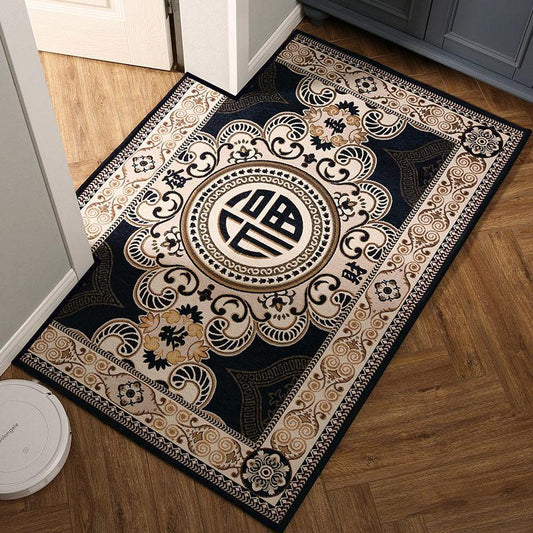 Chinese-style Entry Floor Mat Household Pad Door Pad Anti-skid Water Absorbing Living Room Bedroom Carpet 50*80cm