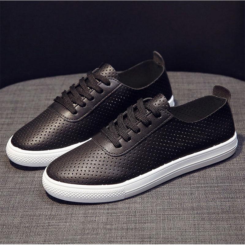 One Pedal Non-slip Casual Mesh Shoes Breathable Soft Bottom Running Student All-match Hollow White Shoes