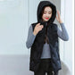 Autumn Winter Sleeveless Fashion Padded Jacket Loose Casual Slim Fit Warm Short Plus Size Hooded Waistcoat Vest Vest Thick Padded Jacket Women Outwear