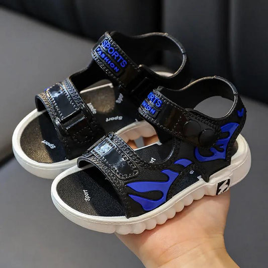 Boy's Sandals In Summer Soft Sole Casual Flat Sandals Non Slip Colorful Outdoor Beach Sandals