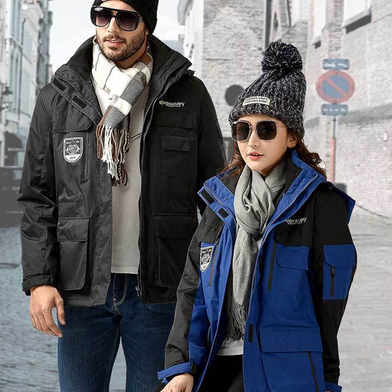 Couple Jackets Four Seasons Sports Leisure Loose Wild Thick Warm Men's Mountaineering Clothes