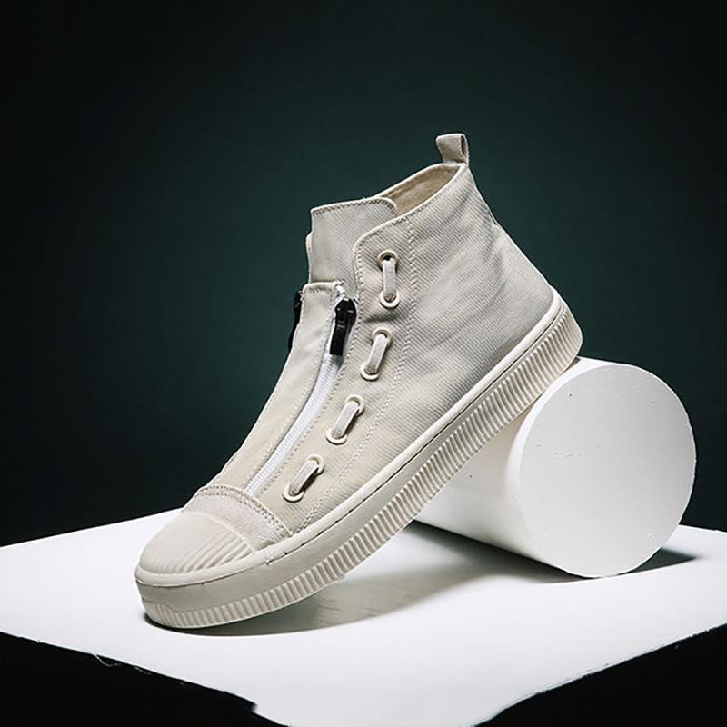 Summer Men's Trendy Shoes Korean Style All-match Casual Shoes Lazy One-foot High-top Sneakers