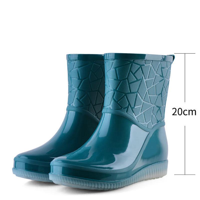 Rain Boots Women's Adult Low-to-slip Rain Boots Non-slip Wear-resistant All-match Water Boots Women's Overshoes