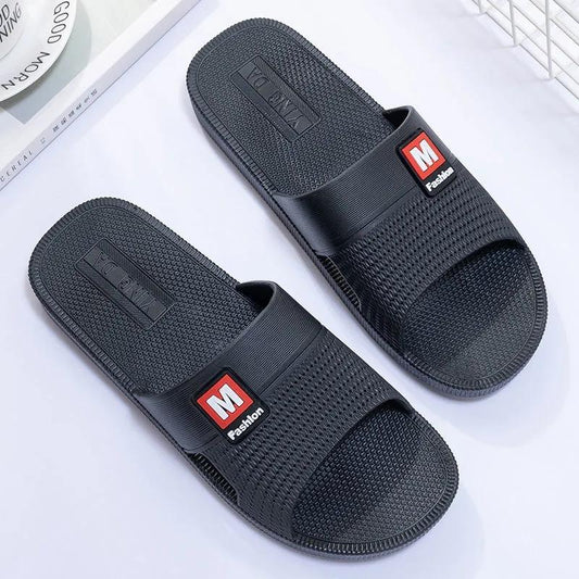 Men's Thick-soled Slippers Outdoor Flip-flops Indoor Bathroom Non-slip Slippers Soft Bottom Wear-resistant Hotel Sandals Summer Waterproof Slippers