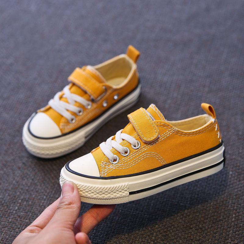 Spring Children's Canvas Shoes Boys Board Shoes Girls Casual Single Shoes Baby White Shoes