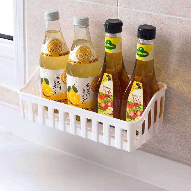 Bathroom Shelf Organizer Shower Shelves Wall Mount Kitchen Storage Basket Cosmetic Corner Rack Shampoo Holder Bath Accessories