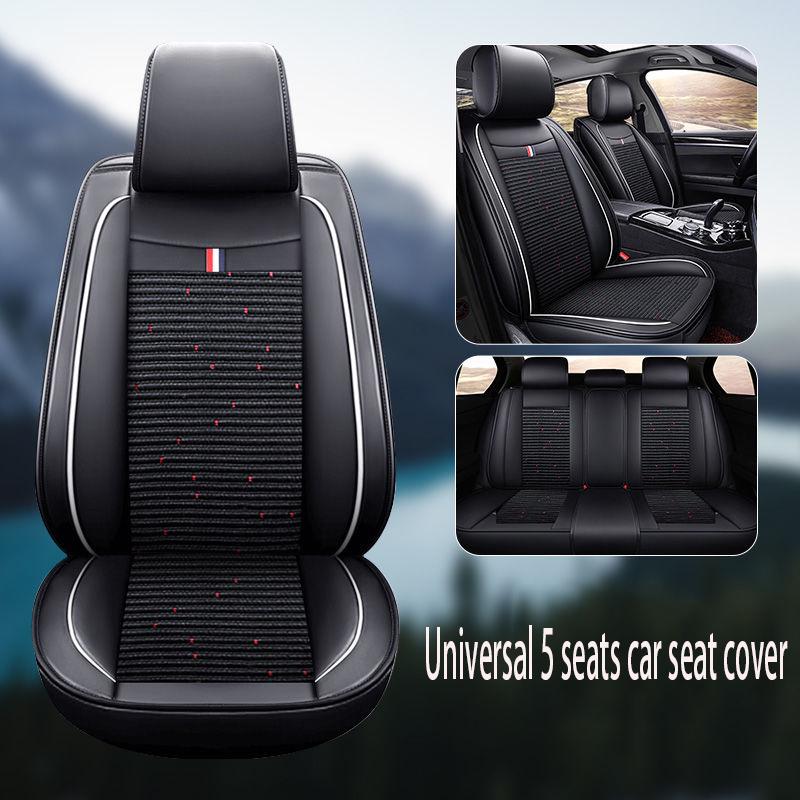 Car Seat Cover Universal 5 set Auto Seat Cushion Leather 5 seats Universal Car seat cover Waterproof