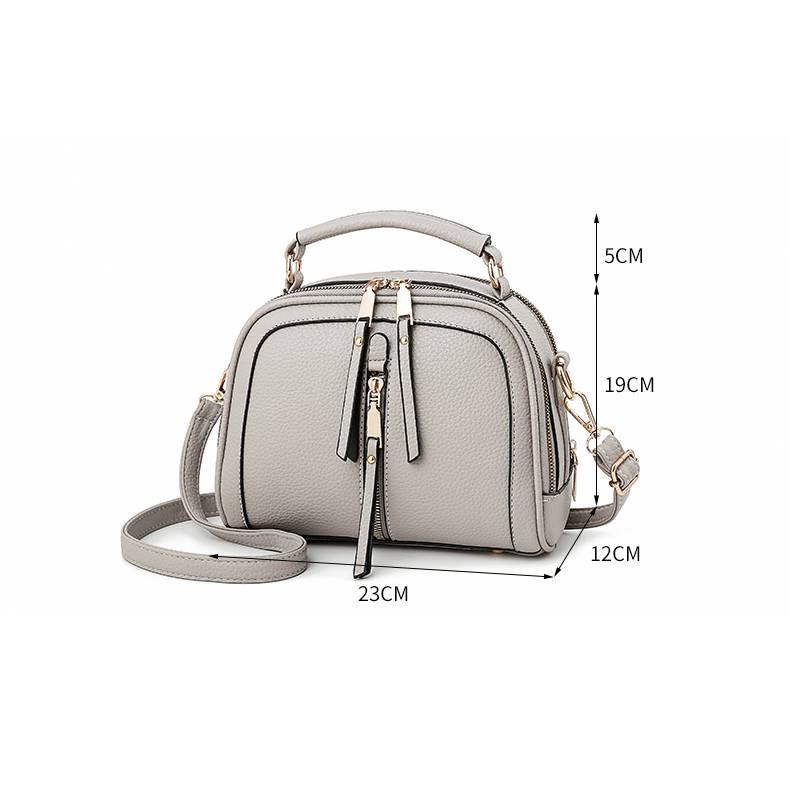 Handbag Trendy wild Patent leather bag Genuine Leather Woman bag European and American Shoulder