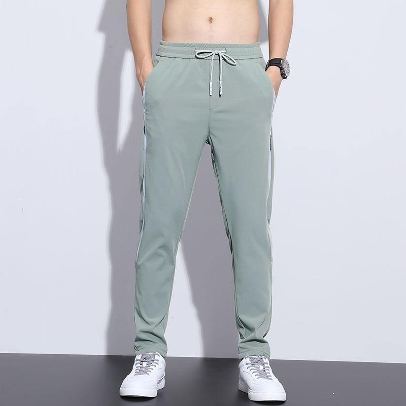 Boys Loose Breathable Stretch Straight Casual Pants Summer Thin Quick-drying Sports Pants