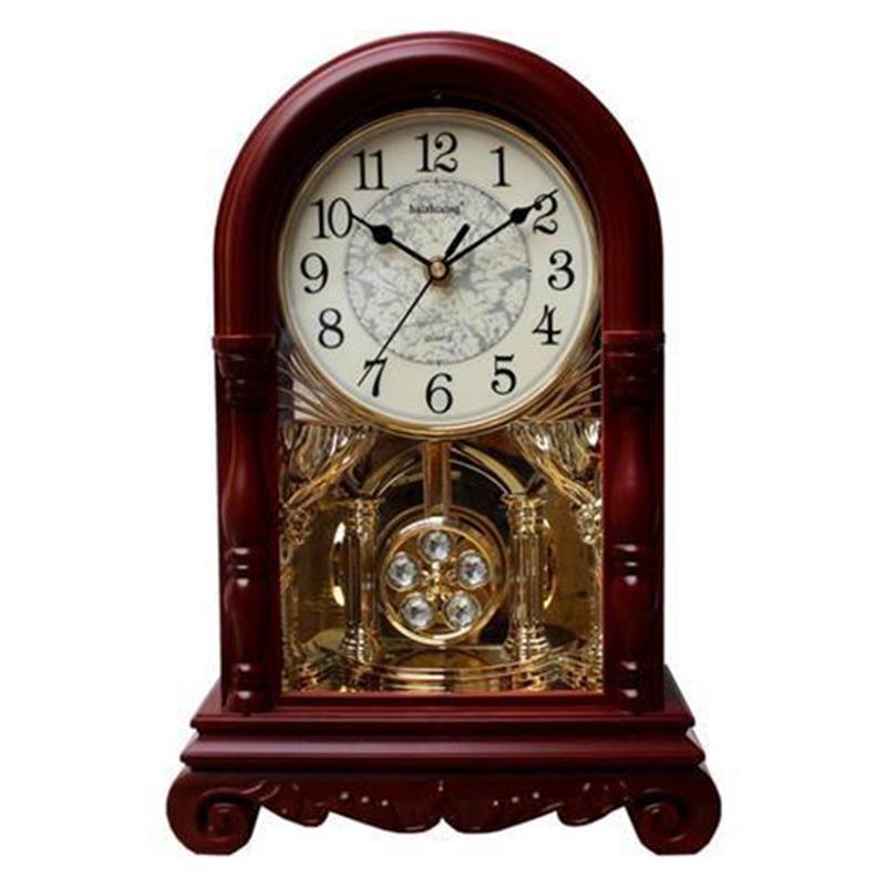 Table Clocks Pendulums Living Room Retro Silent Clocks Chinese Old-fashioned Pendulum Clocks Large Timekeeping European-style Clocks