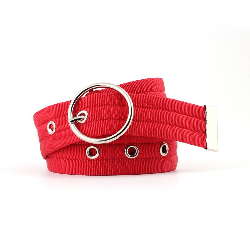 Waist Belt Men Waist Belt Nylon Double Buckle Waistband Personality Accessories