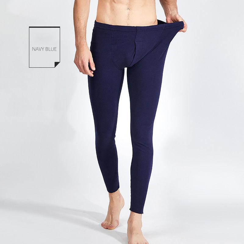 Men Winter Thermal Underwear Male Autumn Tight Pants Thicken Windproof Comfortable Soft Lining High Elasticity Slim Wearable Versatile Spring Pajamas