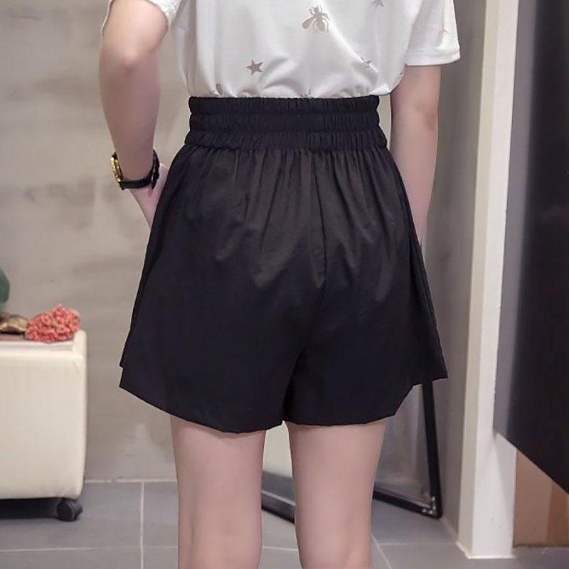 200 Kg Can Wear Large Size Wide-leg Shorts Female Summer Loose High-waist Shorts Female Students Casual All-match Pants